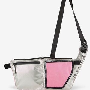 Nike Tech Crossbody Metallic Shoulder Zip Messenger Bag Pink BA5918-693